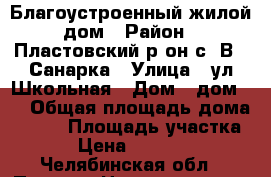 Благоустроенный жилой дом › Район ­ Пластовский р-он с. В - Санарка › Улица ­ ул Школьная › Дом ­ дом 41 › Общая площадь дома ­ 330 › Площадь участка ­ 16 › Цена ­ 3 900 000 - Челябинская обл., Пласт г. Недвижимость » Дома, коттеджи, дачи продажа   . Челябинская обл.,Пласт г.